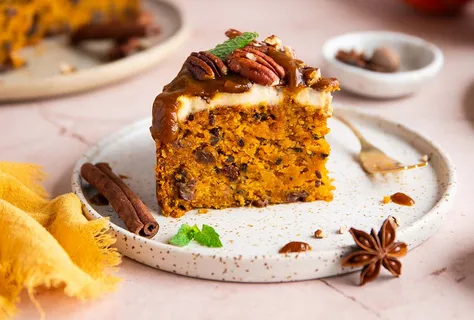 Carrot cake vegan à la crème de noix de cajou