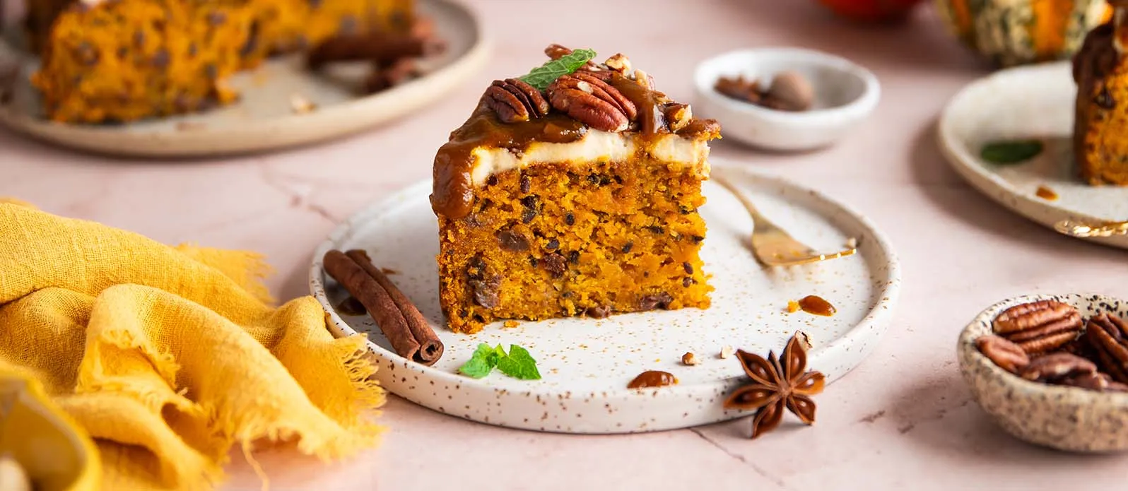 Carrot cake vegan à la crème de noix de cajou