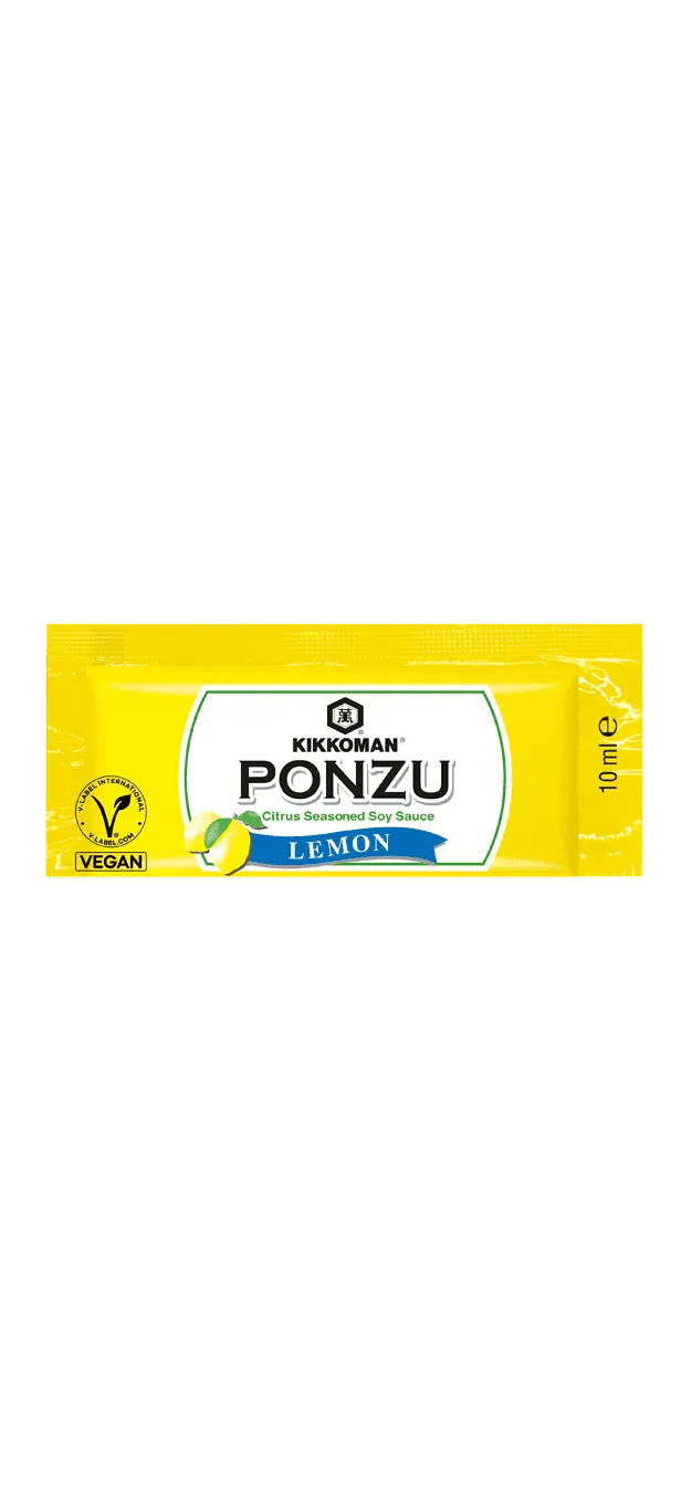 Ponzu - un Mélange de Sauce Soja et Vinaigre, goût Citron Kikkoman Sachet de 10 ml