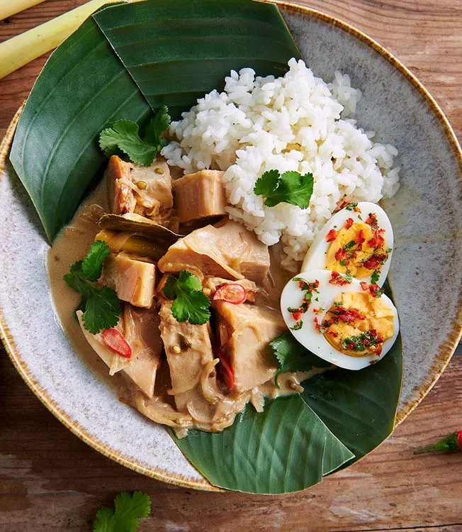 Ragoût de jacquier indonésien façon Gudeg Jogja