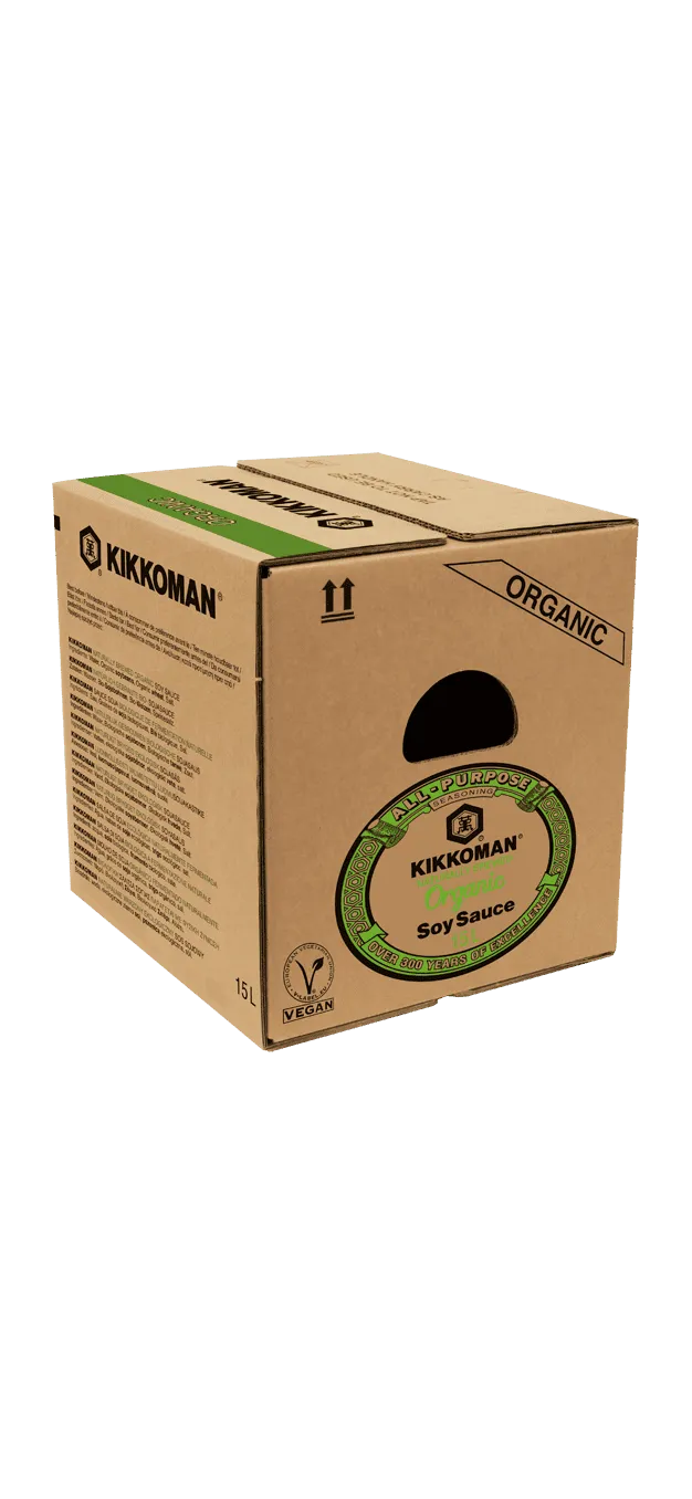 Sauce soja biologique de fermentation naturelle Kikkoman Carton de 15 L