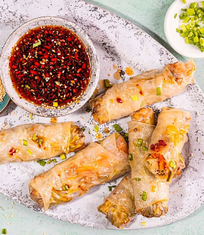 Rouleaux d’été au tofu croustillant
