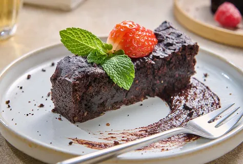 Brownie aux haricots noirs sans gluten