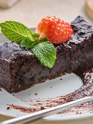 Brownie aux haricots noirs sans gluten