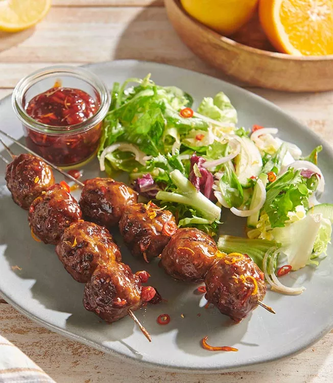 Boulettes de viande et sauce aux canneberges