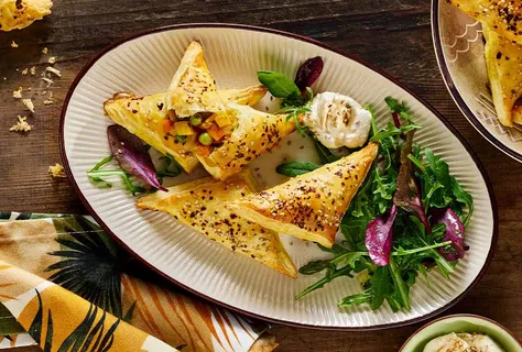 Samossas de pommes de terre et petit-pois