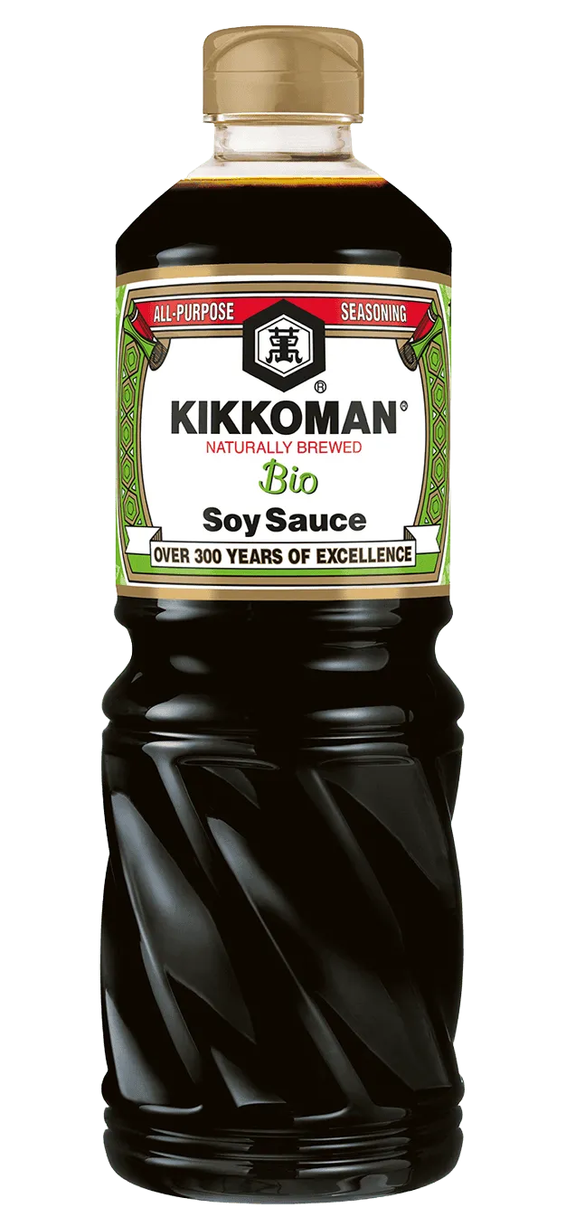 Sauce soja biologique de fermentation naturelle Kikkoman 1 L en PET