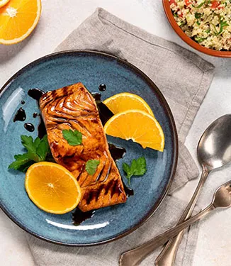 Marinade à l’orange et à la sauce soja pour saumon