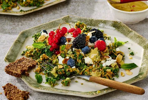 Salade de brocoli au chou frisé et feta