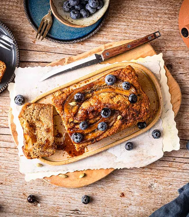 Banana bread vegan à la cardamome