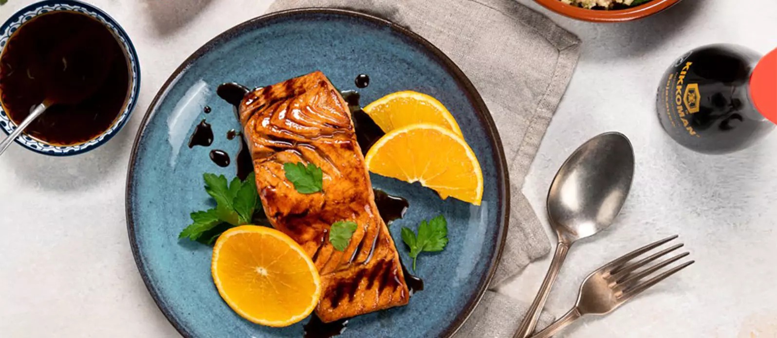 Marinade à l’orange et à la sauce soja pour saumon | Kikkoman