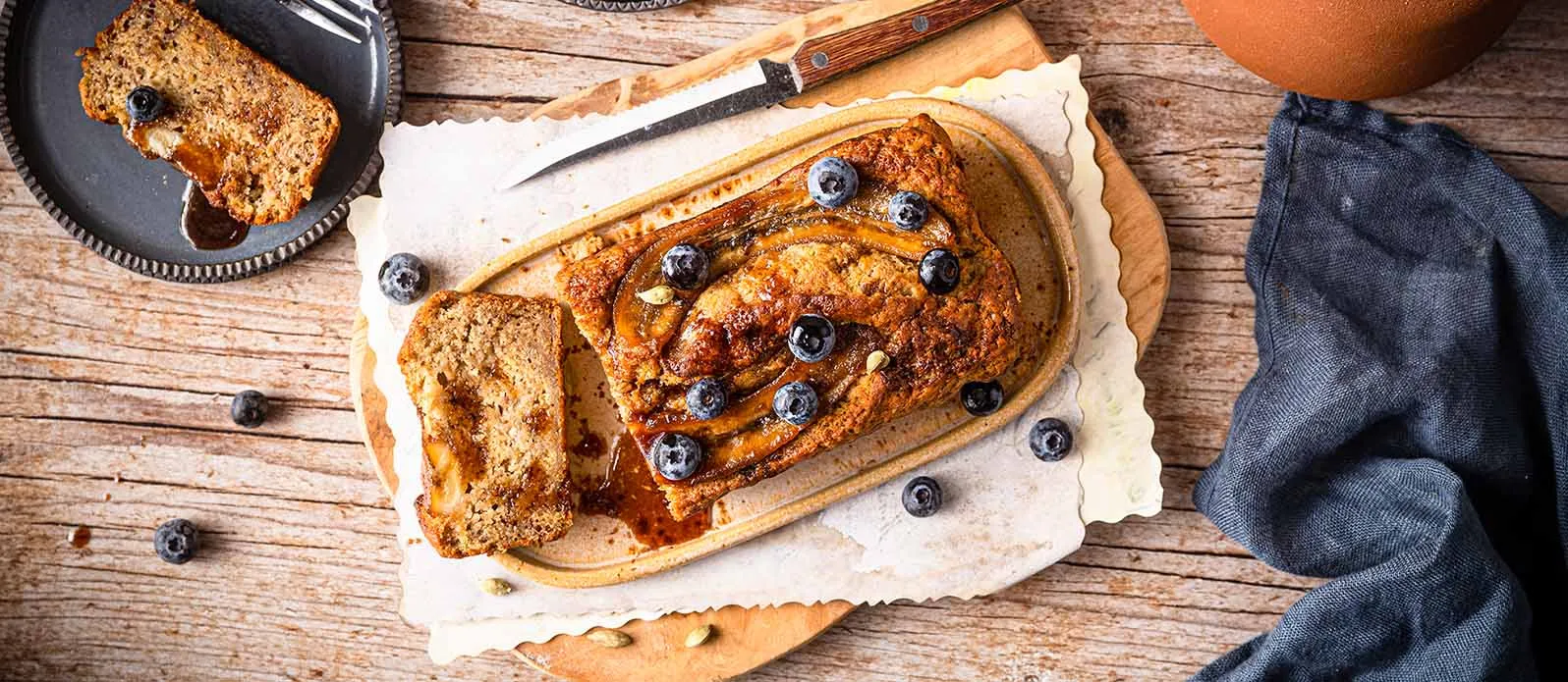 Banana bread vegan à la cardamome