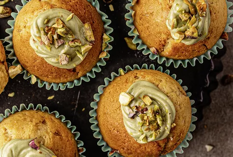 Muffins à la crème de pistache