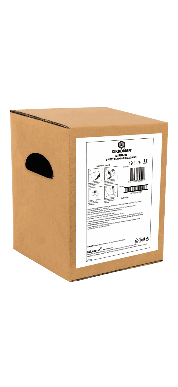 Assaisonnement de cuisine sucré  de style Mirin Kikkoman Carton de 19 L