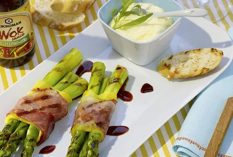 Asperges marinées au barbecue
