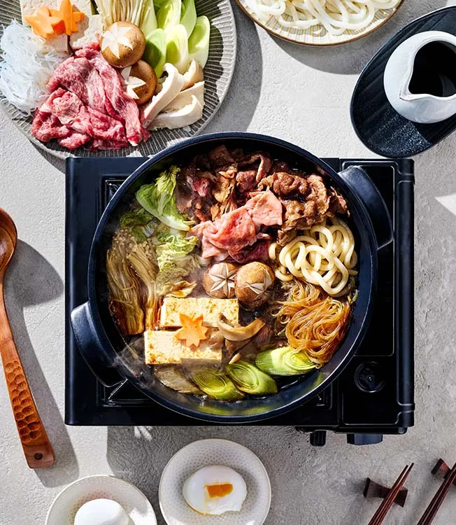 Boeuf et tofu Sukiyaki