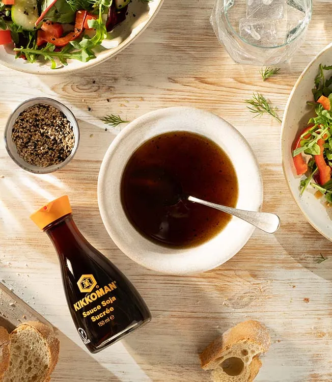 Vinaigrette sucrée à la sauce soja et sésame
