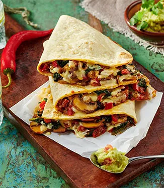 Quesadillas au fromage et aux champignons facile à réaliser