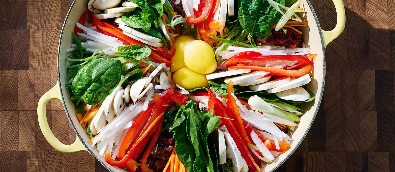 Hot pot coréen jeongol façon sukiyaki