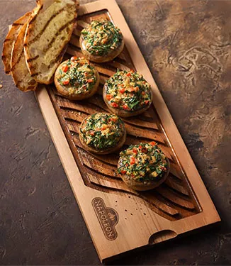 Champignons farcis aux épinards