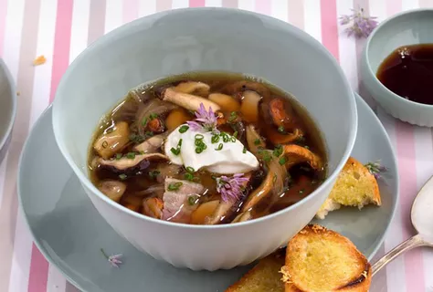 Soupe aux champignons