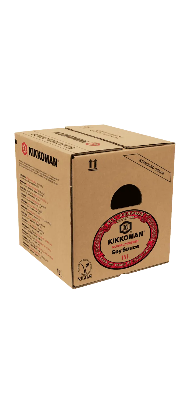 Sauce soja fermentation naturelle Kikkoman Carton de 15 L