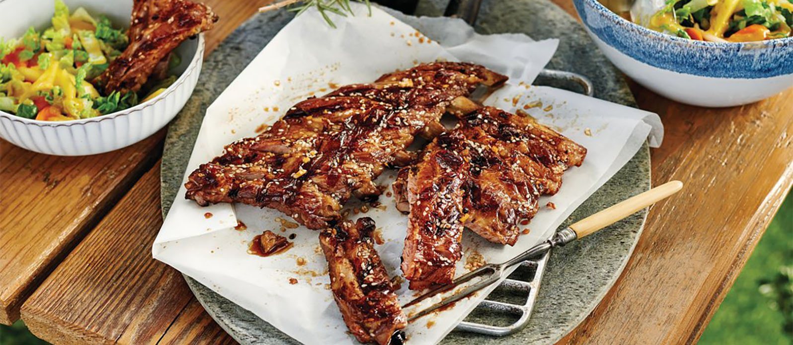 Travers de porc aigre-douce à l’orientale cuits au barbecue | Kikkoman